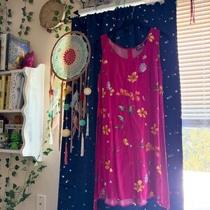 Vintage 90s Whimsical Floral Dress